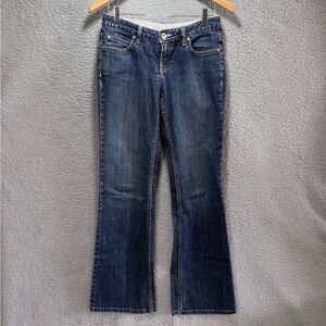 Banana Republic Jeans Women Size 0 Dark Blue Denim Contoured Boot Cut Stretch